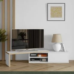 Temahome TV-Lowboard Echo - Weiß / Eiche -Wohnzimmermöbel boutique en ligne 1000173643 190802 12571500005 MOOD DETAILS P000000001000173643 mood