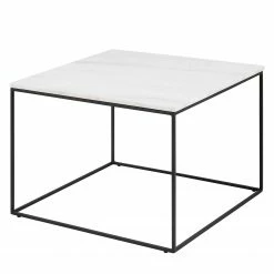 Norrwood Couchtisch Rocklea II - Marmor / Metall - Marmor Weiß / Schwarz