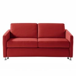 Fredriks Schlafsofa Lierde I - Echtleder - Rot - Breite: 155 cm - Mit Armlehnen -Wohnzimmermöbel boutique en ligne 1000174393 190731 13422100582 DETAILS P000000001000174393