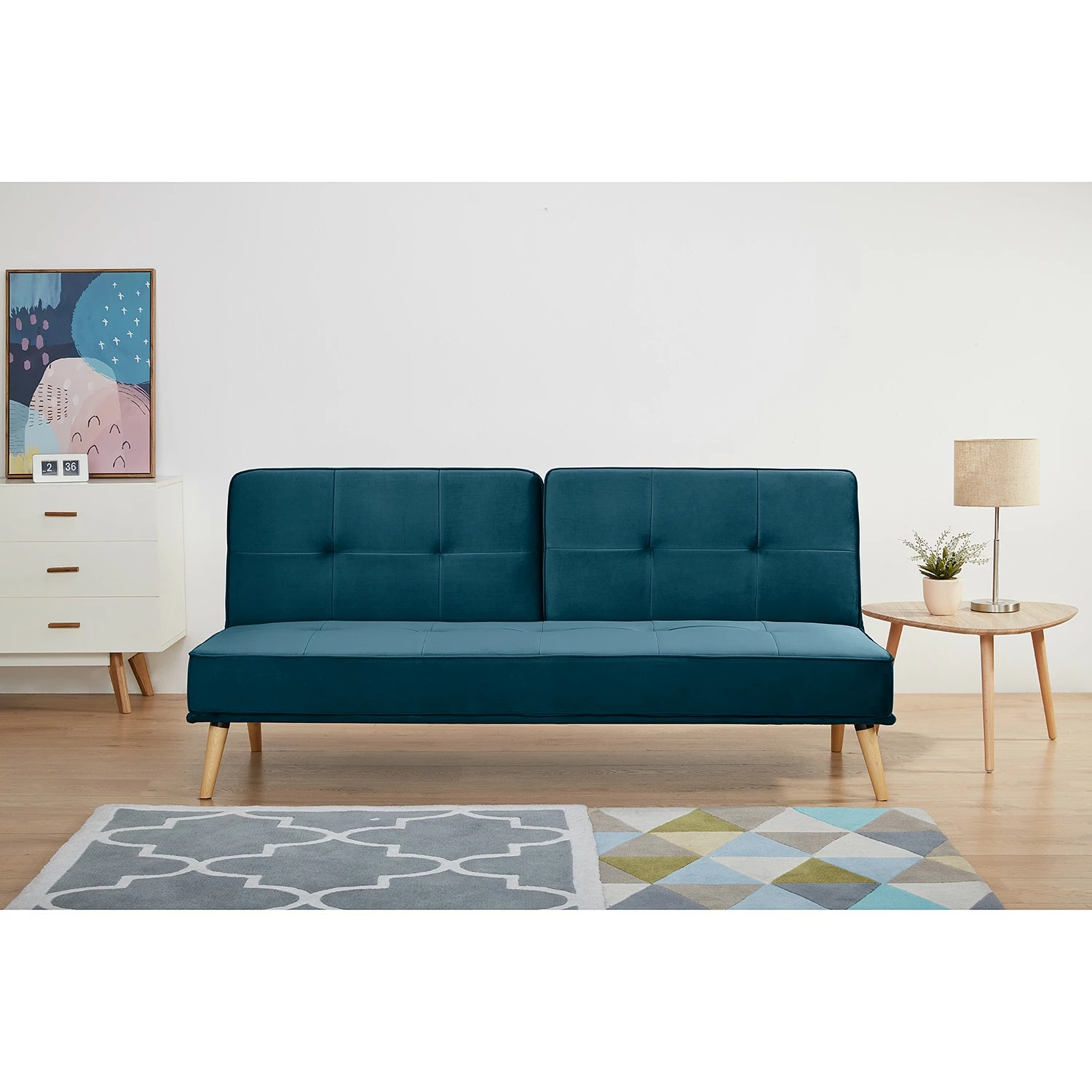 Mørteens Schlafsofa Bardon - Samt - Marineblau 3 Mørteens Schlafsofa Bardon - Samt - Marineblau – Bild 3