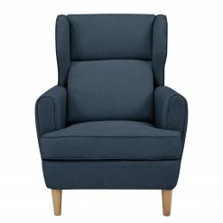 Maison Belfort Ohrensessel Boddin I - Webstoff - Jeansblau -Wohnzimmermöbel boutique en ligne 1000174649 190912 12582500070 DETAILS P000000001000174649