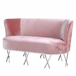 Velvet Studio Sofa Linares - Samt - Rosé