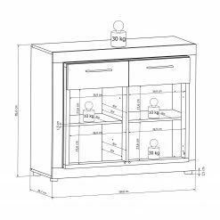 Loftscape Kommode Stokka - Schwarz -Wohnzimmermöbel boutique en ligne 1000175583 190705 06260100123 SKETCH DETAILS P000000001000175583 sketch