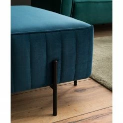 Jack & Alice Polsterhocker Raich I - Samt - Dunkelblau -Wohnzimmermöbel boutique en ligne 1000175669 200701 13342900003 DETAILS P000000001000175669