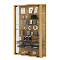 VCM Vitrinenschrank Vitrosa II - Buche Dekor