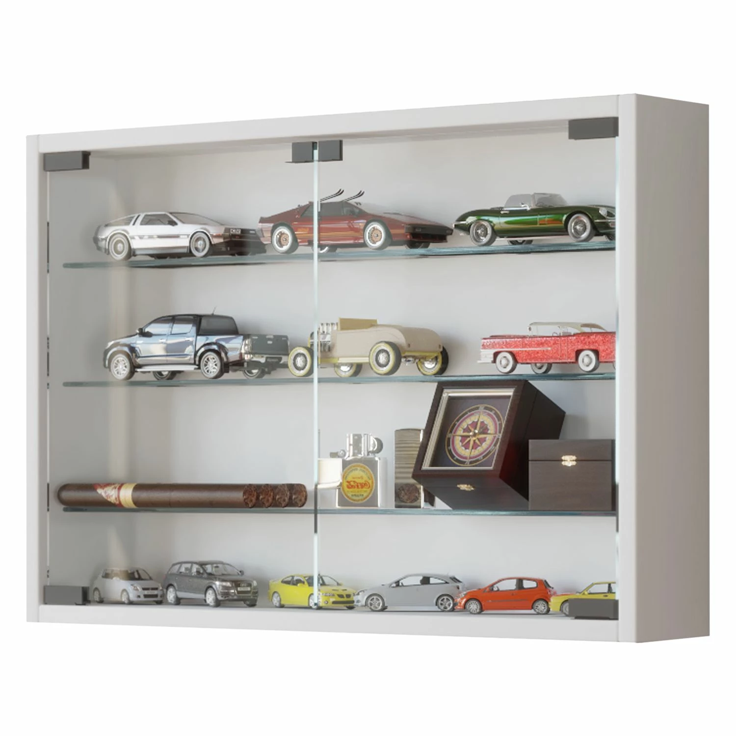 VCM Hängevitrine Mandosa I - Weiß 1 VCM Hängevitrine Mandosa I - Weiß