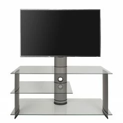 VCM TV-Rack Subuso - Silber - Höhe: 90 cm