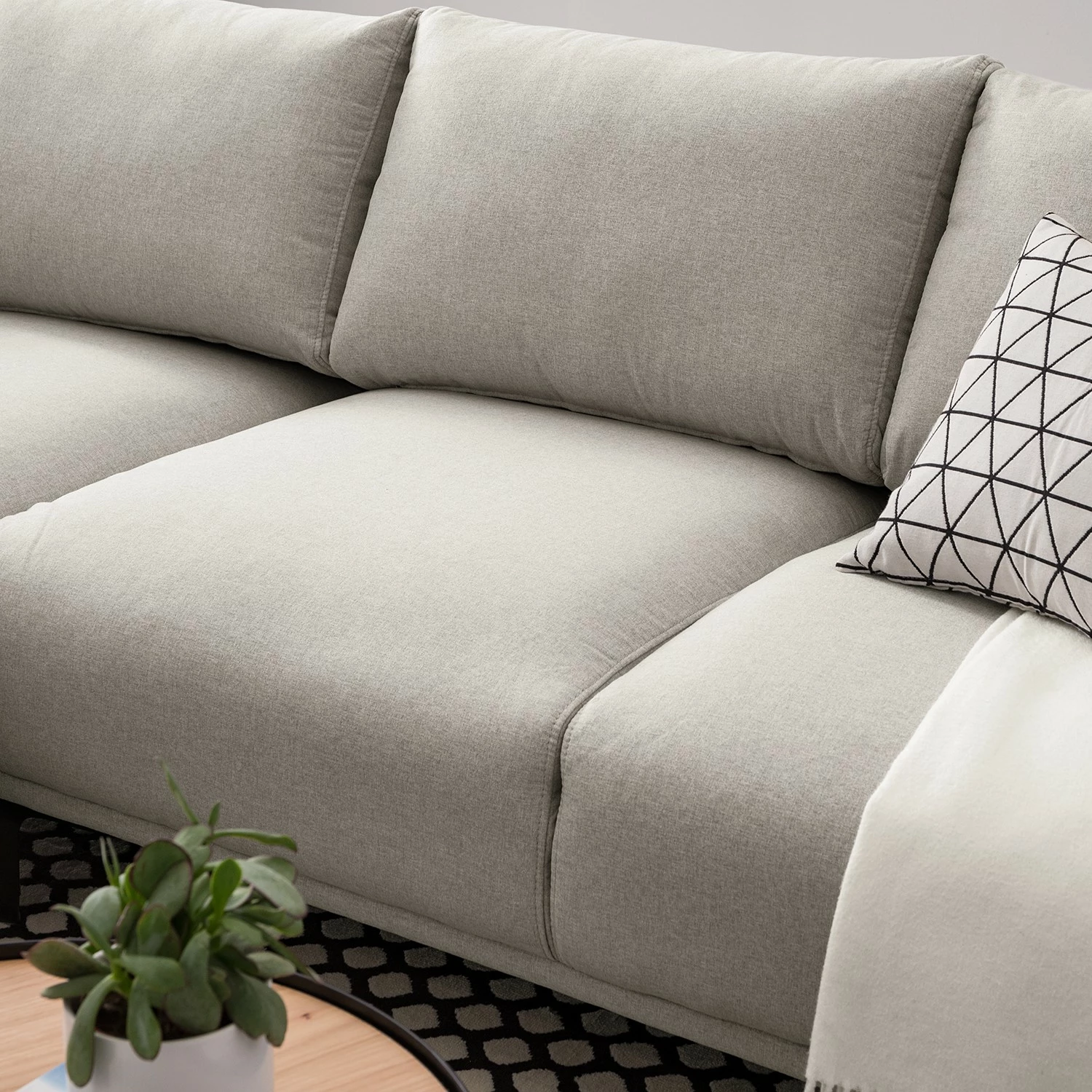 Fredriks Ecksofa CONNOLLY - Webstoff - Longchair davorstehend links 8 Fredriks Ecksofa CONNOLLY - Webstoff - Longchair davorstehend links – Bild 8