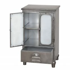 Red Living Schrank Yass - Metall - Antik Silber -Wohnzimmermöbel boutique en ligne 1000176554 190606 11475900044 GALLERYIMAGES P000000001000176554