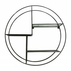 Red Living Wandregal Petrela - Metall - Schwarz -Wohnzimmermöbel boutique en ligne 1000176569 190612 11443600002 GALLERYIMAGES P000000001000176569