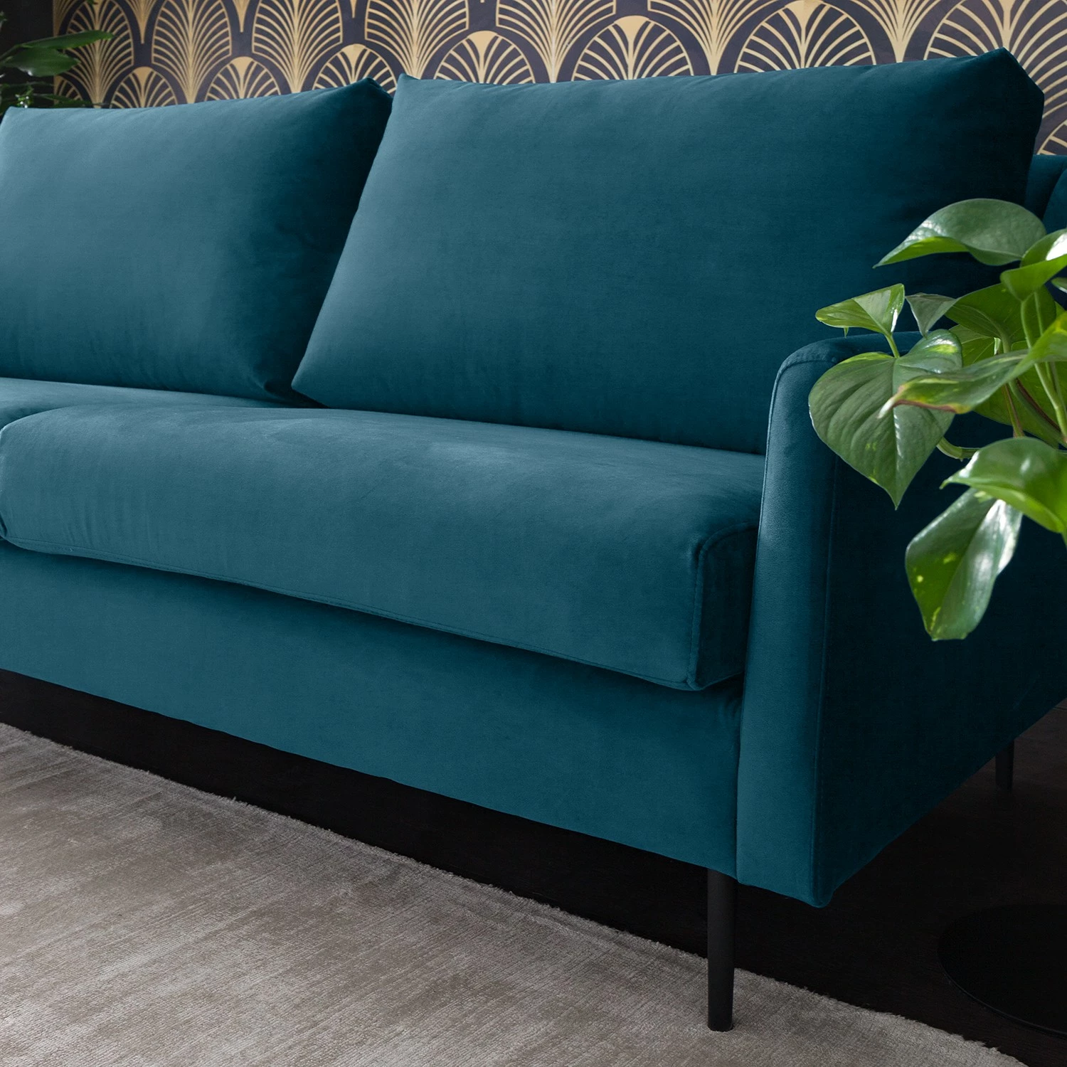 Fredriks Sofa Kenten II (2-Sitzer) - Samt - Marineblau 10 Fredriks Sofa Kenten II (2-Sitzer) - Samt - Marineblau – Bild 10