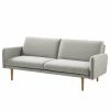 Maison Belfort Schlafsofa Lindoia - Webstoff - Hellgrau