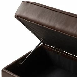 Maison Belfort Polsterhocker Migron - Kunstleder - Braun -Wohnzimmermöbel boutique en ligne 1000176673 201026 16355400074 DETAILS P000000001000176673