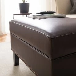 Maison Belfort Polsterhocker Migron - Kunstleder - Braun -Wohnzimmermöbel boutique en ligne 1000176673 210504 13363600048 DETAILS P000000001000176673