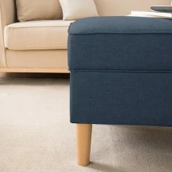 Mørteens Polsterhocker Boddin I - Webstoff - Jeansblau -Wohnzimmermöbel boutique en ligne 1000176674 210504 13363900058 DETAILS P000000001000176674