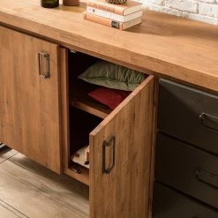 Ars manufacti Sideboard Manchester IV - Akazie massiv / Metall - Akazie / Anthrazit 23 Ars manufacti Sideboard Manchester IV - Akazie massiv / Metall - Akazie / Anthrazit -Wohnzimmermöbel boutique en ligne 1000176686 200320 14040300010 DETAILS P000000001000176686