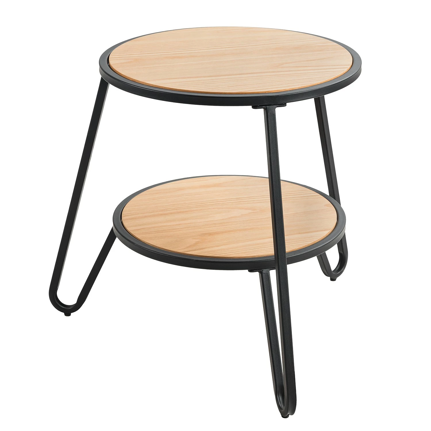 Mørteens Beistelltisch Beerse - Echtholzfurnier - Eiche / Schwarz 1 Mørteens Beistelltisch Beerse - Echtholzfurnier - Eiche / Schwarz