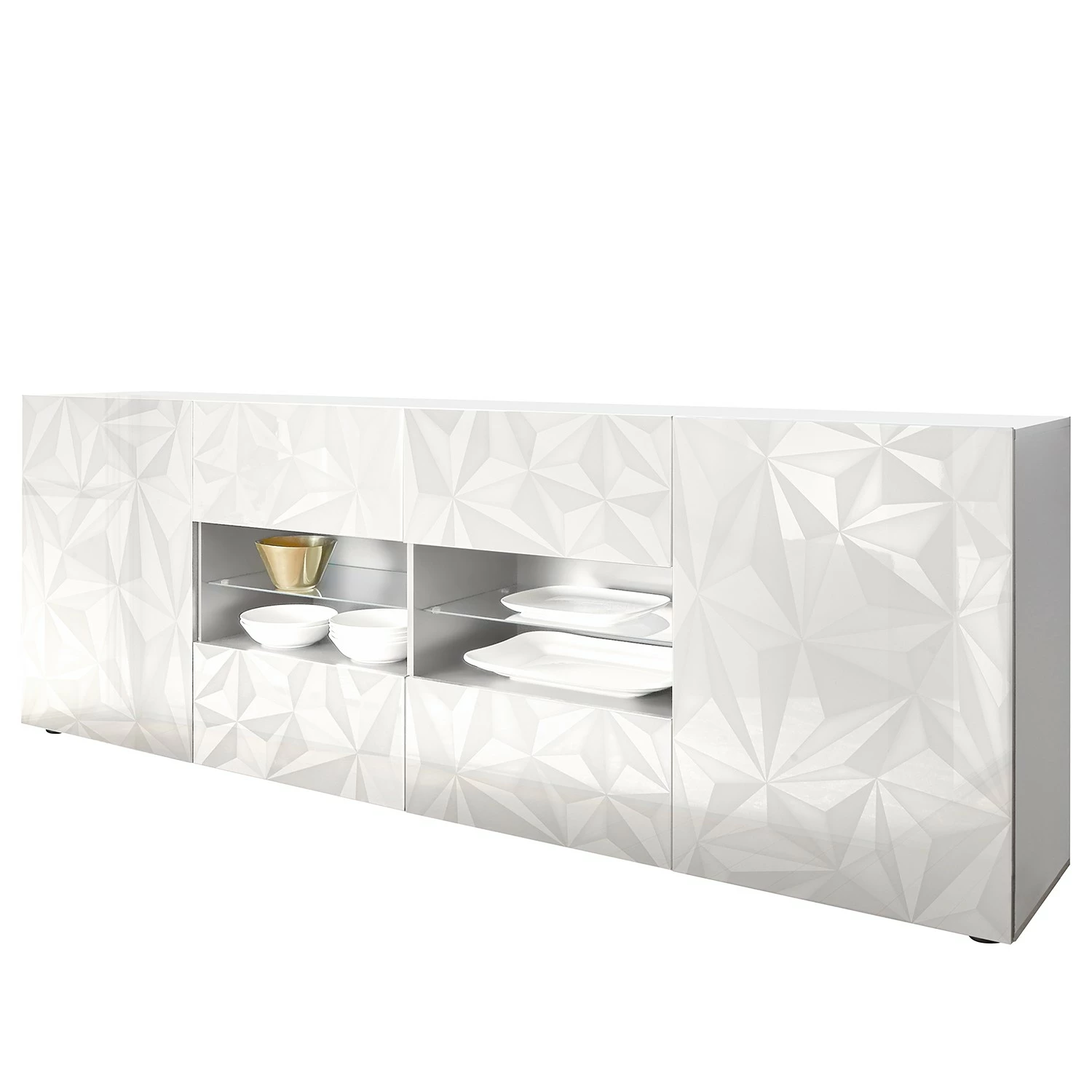 LC Spa Sideboard Prisma III - Hochglanz Weiß 1 LC Spa Sideboard Prisma III - Hochglanz Weiß