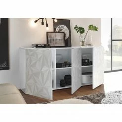 LC Spa Sideboard Prisma I - Hochglanz Weiß - Breite: 181 cm -Wohnzimmermöbel boutique en ligne 1000177723 201029 08373900323 MOOD DETAILS P000000001000177723 mood