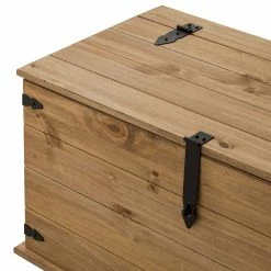 Maison Belfort Truhe Finca Rustica - Kiefer massiv - Kiefer Natur -Wohnzimmermöbel boutique en ligne 1000178021 200212 13141100019 DETAILS P000000001000178021