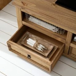 Maison Belfort TV-Lowboard Finca Rustica I - Kiefer massiv - Kiefer Natur -Wohnzimmermöbel boutique en ligne 1000178024 200511 14284800007 DETAILS P000000001000178024