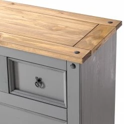 Maison Belfort Kommode Finca Rustica II - Kiefer massiv - Kiefer Grau -Wohnzimmermöbel boutique en ligne 1000178050 200417 12424400005 DETAILS P000000001000178050