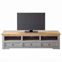 Maison Belfort TV-Lowboard Finca Rustica II - Kiefer massiv - Kiefer Grau -Wohnzimmermöbel boutique en ligne 1000178053 200422 06411200029 DETAILS P000000001000178053