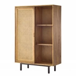 Ars manufacti Highboard Vina - Mango massiv / Wiener Geflecht - Mango / Schwarz -Wohnzimmermöbel boutique en ligne 1000178071 200323 13583600015 DETAILS P000000001000178071