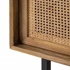 Ars manufacti Sideboard Vina I - Mango massiv / Wiener Geflecht - Mango / Schwarz -Wohnzimmermöbel boutique en ligne 1000178078 200225 13061300019 DETAILS P000000001000178078