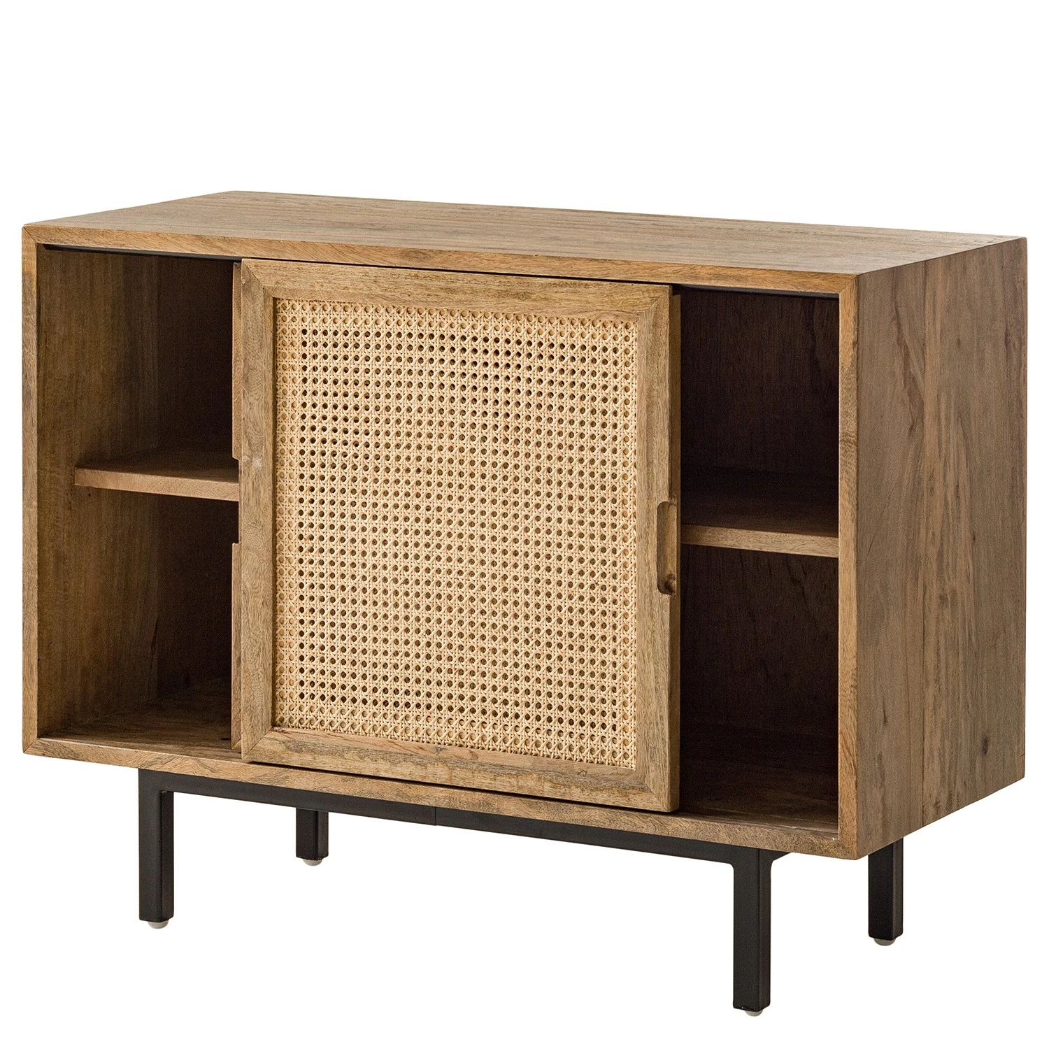 Ars manufacti Kommode Vina II - Mango massiv / Wiener Geflecht - Mango / Schwarz 8 Ars manufacti Kommode Vina II - Mango massiv / Wiener Geflecht - Mango / Schwarz – Bild 8