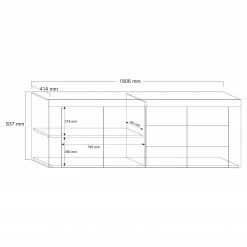 LC Spa Sideboard Easy III - Hochglanz Weiß 14 LC Spa Sideboard Easy III - Hochglanz Weiß -Wohnzimmermöbel boutique en ligne 1000178262 190807 07483700007 SKETCH DETAILS P000000001000178262 sketch