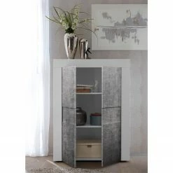 LC Spa Highboard Easy - Hochglanz Weiß / Beton Dekor 13 LC Spa Highboard Easy - Hochglanz Weiß / Beton Dekor -Wohnzimmermöbel boutique en ligne 1000178272 201029 08550000603 MOOD DETAILS P000000001000178272 mood