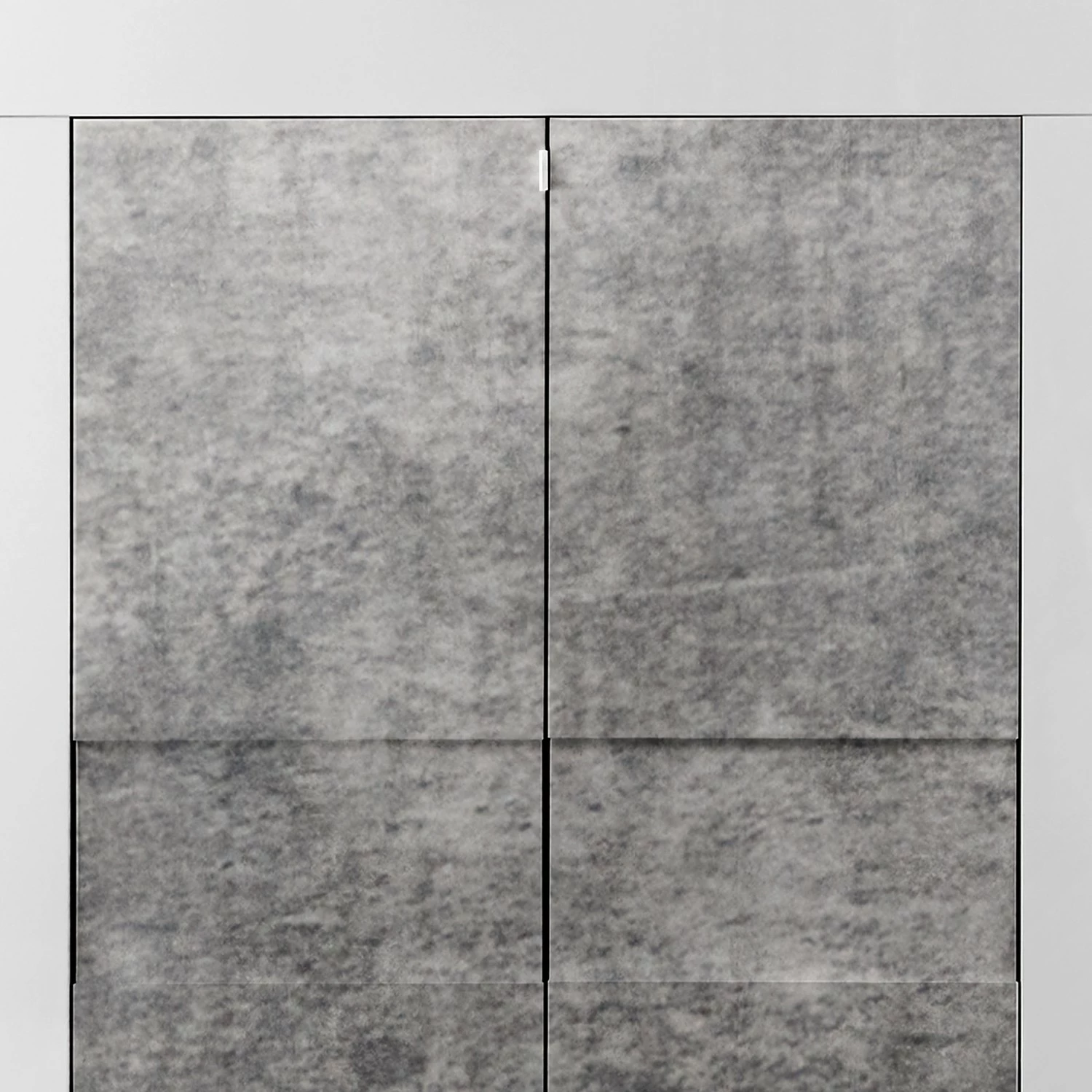 LC Spa Highboard Easy - Hochglanz Weiß / Beton Dekor 6 LC Spa Highboard Easy - Hochglanz Weiß / Beton Dekor – Bild 6