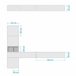 LC Spa Wohnwand Infinity III (7-teilig) - Beton Dekor / Graphit -Wohnzimmermöbel boutique en ligne 1000178624 190807 06302700051 SKETCH DETAILS P000000001000178624 sketch