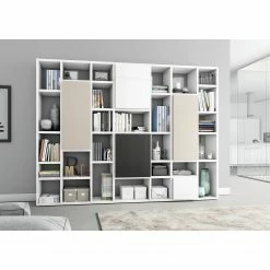 Loftscape Bücherregal Emporior VI - Hochglanz Weiß