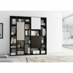 Loftscape Bücherregal Emporior III - Eiche Schwarzbraun Dekor