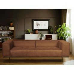 Ars manufacti Sofa Kups I (3-Sitzer) - Samt - Mischgewebe Esha: Cognac -Wohnzimmermöbel boutique en ligne 1000179100 190911 09322900072 MOOD DETAILS P000000001000179100 mood