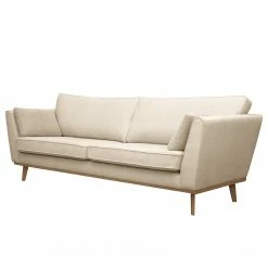 Mørteens Sofa Lauwe (3-Sitzer) - Webstoff - Creme