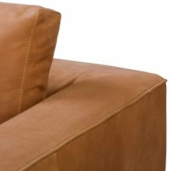 Jack & Alice Sofa Sanchez I (3-Sitzer) - Echtleder Kena: Cognac -Wohnzimmermöbel boutique en ligne 1000179227 190813 17574700029 DETAILS P000000001000179227