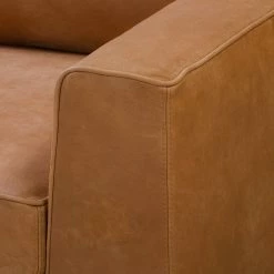 Jack & Alice Sofa Sanchez I (3-Sitzer) - Echtleder Kena: Cognac -Wohnzimmermöbel boutique en ligne 1000179227 190813 17574700031 DETAILS P000000001000179227