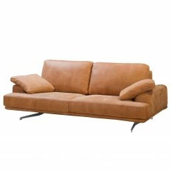 Ars manufacti Sofa Hendra I (2-Sitzer) - Echtleder - Cognac