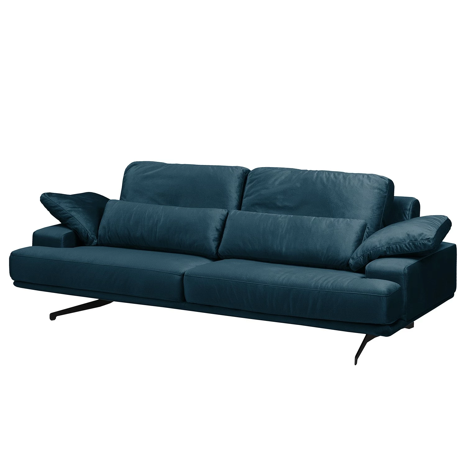 Fredriks Sofa Lurrip II (3-Sitzer) - Webstoff - Samt Onoli: Marineblau 1 Fredriks Sofa Lurrip II (3-Sitzer) - Webstoff - Samt Onoli: Marineblau