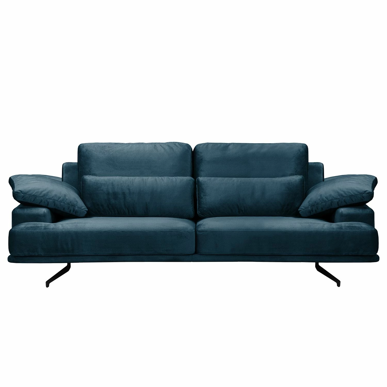 Fredriks Sofa Lurrip II (3-Sitzer) - Webstoff - Samt Onoli: Marineblau 2 Fredriks Sofa Lurrip II (3-Sitzer) - Webstoff - Samt Onoli: Marineblau – Bild 2