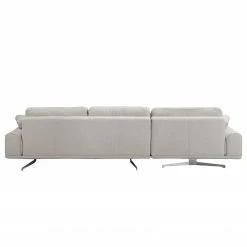 Fredriks Ecksofa Hendra II - Webstoff - Webstoff Delea: Hellgrau - Longchair davorstehend links -Wohnzimmermöbel boutique en ligne 1000179347 190813 17590101146 DETAILS P000000001000179347