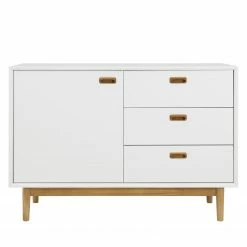 Tenzo Sideboard Svea I - Weiß / Eiche Dekor -Wohnzimmermöbel boutique en ligne 1000179412 190724 06292800164 DETAILS P000000001000179412