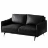 Studio Copenhagen Sofa Harlev (2-Sitzer) - Echtleder - Schwarz
