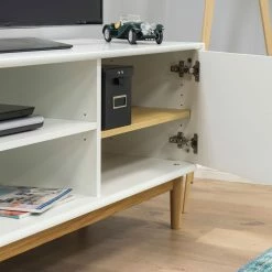 Tenzo Lowboard Svea I - Weiß / Eiche Dekor -Wohnzimmermöbel boutique en ligne 1000179427 190724 06293300209 DETAILS P000000001000179427