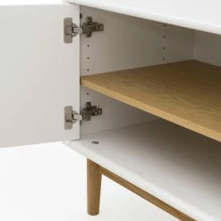 Tenzo Lowboard Svea I - Weiß / Eiche Dekor -Wohnzimmermöbel boutique en ligne 1000179427 190724 06293400218 DETAILS P000000001000179427