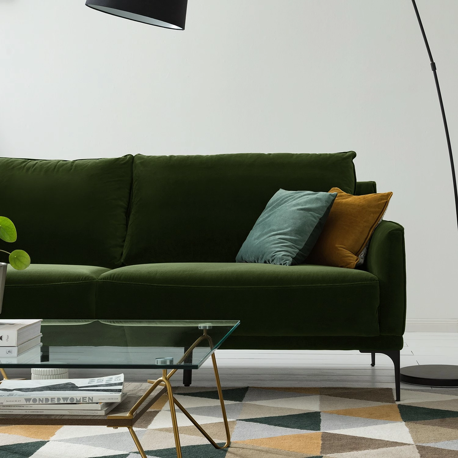 Studio Copenhagen Sofa Pouch (2-Sitzer) - Samt - Dunkelgrün 9 Studio Copenhagen Sofa Pouch (2-Sitzer) - Samt - Dunkelgrün – Bild 9