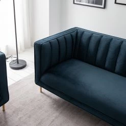 Jack & Alice Sofa Borlo (3-Sitzer) - Marineblau -Wohnzimmermöbel boutique en ligne 1000180137 201030 05545200003 DETAILS P000000001000180137